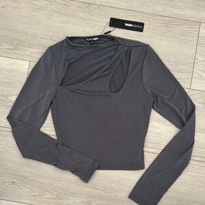 Fashion Nova Gray Women's Top